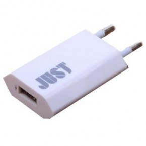    Just Trust USB Wall Charger (1A/5W, 1USB) White (WCHRGR-TRST-WHT)