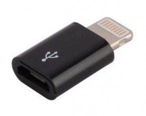   Lapara Apple Lightning  Micro USB Black (LA-Lightning-MicroUSB-adaptor)