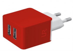    Trust Urban Dual Smart Wall Charger Red (20149)