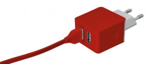    Trust Urban Dual Smart Wall Charger Red (20149) 5