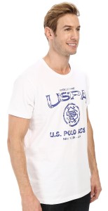   U.S. Polo Assn USPA Graphic L White 5