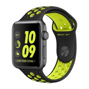 - Apple Watch Series 2 38  Nike+ Space Gray Aluminum Case with Black/Volt Nike Sport Band (MP082)