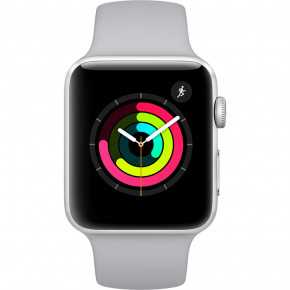 - Apple Watch Series 3 GPS 42mm Silver Aluminum Fog Sport Band (MQL02) 3