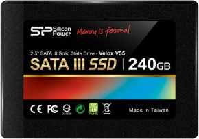  SSD Silicon Power V55 Sata III 240GB 520-460MB/s (SP240GBSS3V55S25)