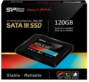 SSD- Silicon Power Velox V55 120GB 2.5" SATAIII MLC (SP120GBSS3V55S25) 4