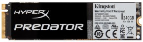 SSD  Kingston HyperX Predator PCIe 480GB M.2 (SHPM2280P2/480G)