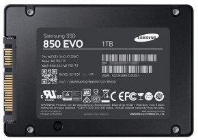 SSD  Samsung 850 EVO 1TB SATA (MZ-75E1T0BW) 3