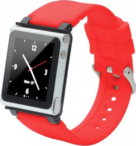  iWatchZ Q2-collection silicone  iPod Nano 6 red