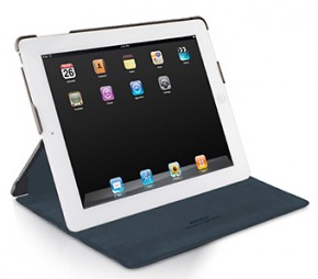   iPad 3/4 Macally Protective magnetic snap-on case Grey (Magcover-3G)