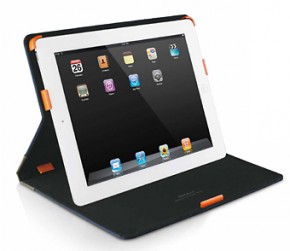   iPad 3/4 Macally Slim protective case and stand Grey (Slimcase-3G)