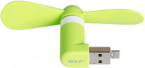 USB- Golf F1- USB Micro Mini Fan Green