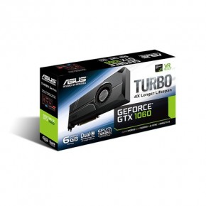  Asus PCI-Ex GeForce GTX 1060 Turbo 6GB GDDR5 192bit (Turbo-GTX1060-6G) 6