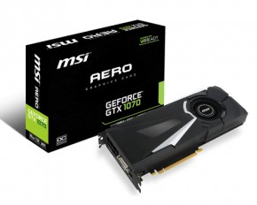  MSI GeForce GTX1070 8GB GDDR5 Aero OC (GF_GTX_1070_AERO_8G_OC)