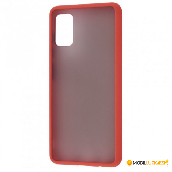 - Matte Color Case  Samsung Galaxy A41 (A415) (red)