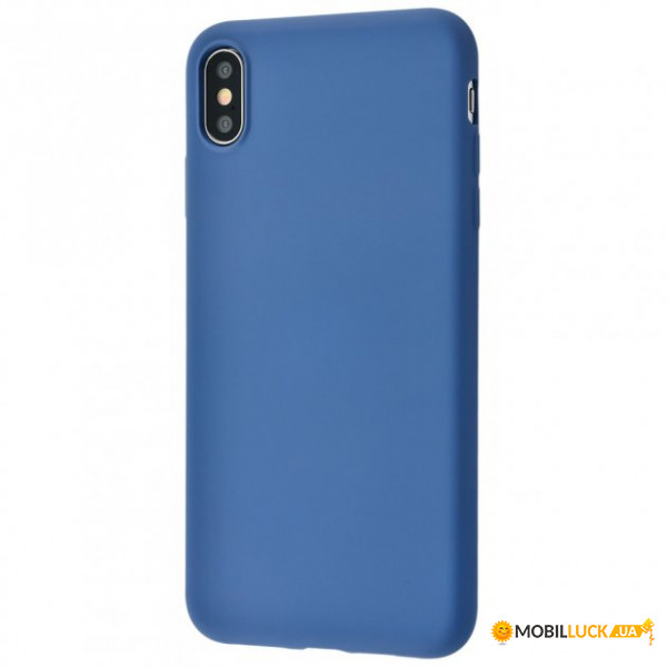 - Silicone cover My colors TPU  iPhone Xs Max (dark blue)