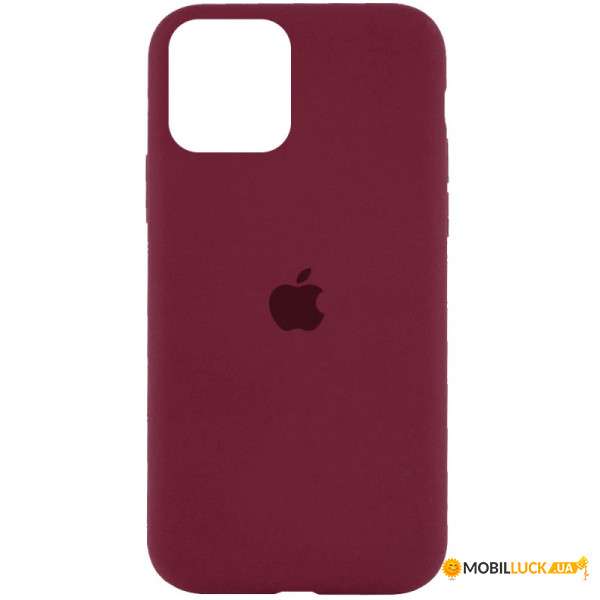   Silicone Full Case AA Open Cam Apple iPhone 11 Pro Max Plum (FullOpeAAKPi11PM-47)