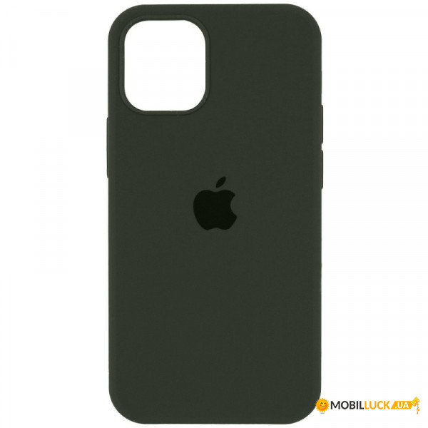   Silicone Full Case AA Open Cam Apple iPhone 12 Pro Atrovirens (FullOpeAAi12P-40)