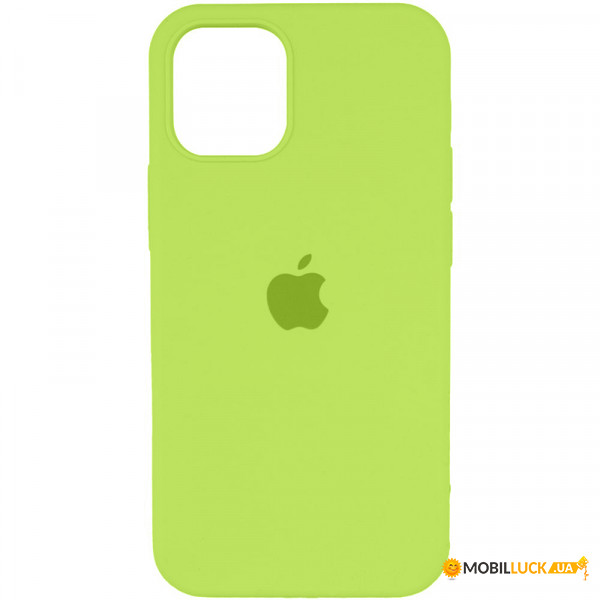   Silicone Full Case AA Open Cam Apple iPhone 12 Pro Max Shiny Green (FullOpeAAi12PM-24)