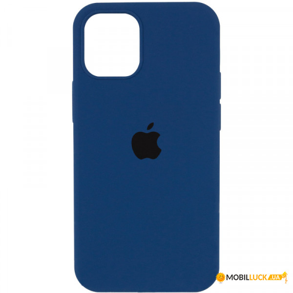   Silicone Full Case AA Open Cam Apple iPhone 12 Pro Max Navy Blue (FullOpeAAi12PM-39)