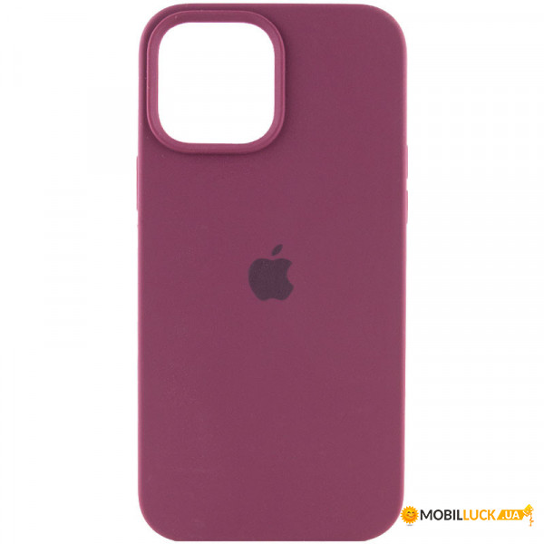   Silicone Full Case AA Open Cam Apple iPhone 12 Pro Max Plum (FullOpeAAi12PM-47)