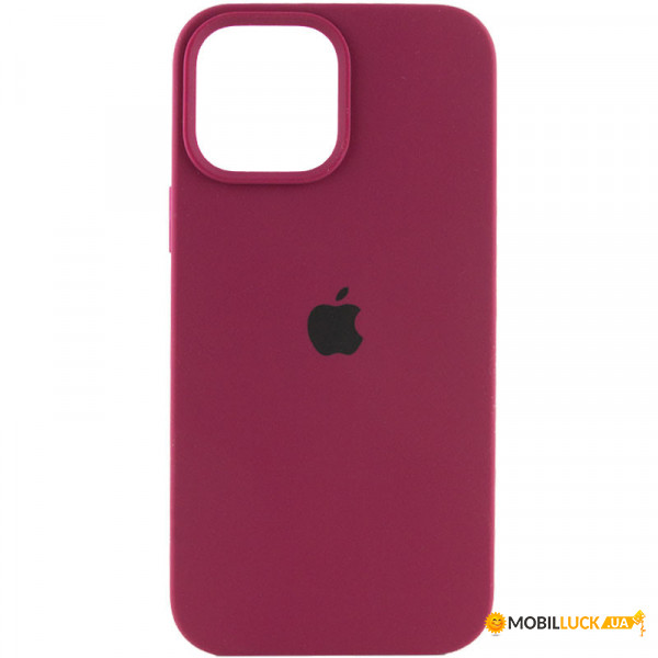   Silicone Full Case AA Open Cam Apple iPhone 13 Maroon (FullOpeAAi13-35)