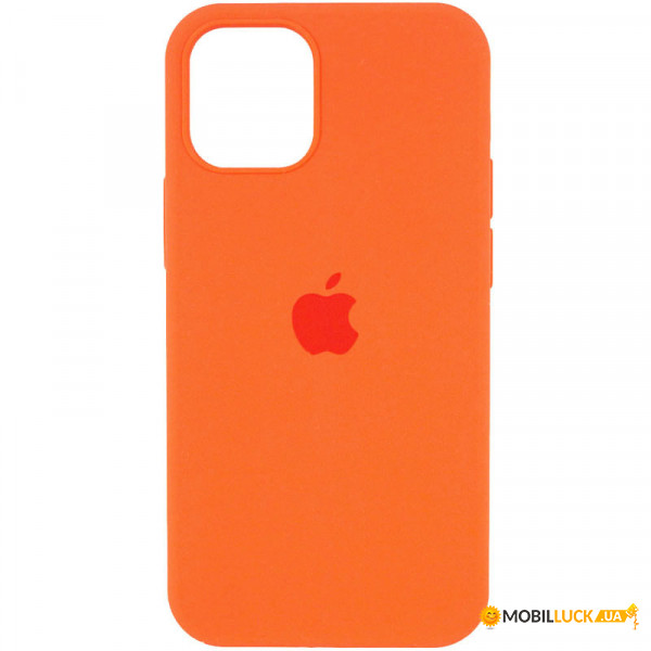   Silicone Full Case AA Open Cam Apple iPhone 15 Orange (FullOpeAAi15-52)