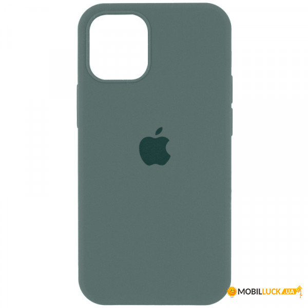   Silicone Full Case AA Open Cam Apple iPhone 15 Pro Pine Green (FullOpeAAi15P-46)