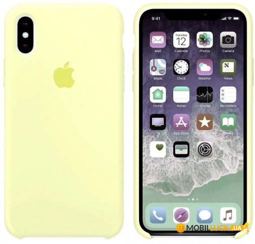  Silicone Case  iPhone XS Max Original Mellow Yellow