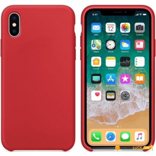  Silicone Case  iPhone XS Max Rose Red