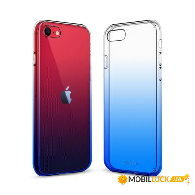  MakeFuture iPhone SE 2020 Gradient (Clear TPU) Blue (MCG-AISE20BL)