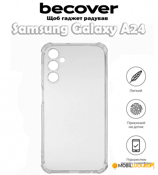  Anti-Shock BeCover Samsung Galaxy A24 4G SM-A245 Clear (709328)
