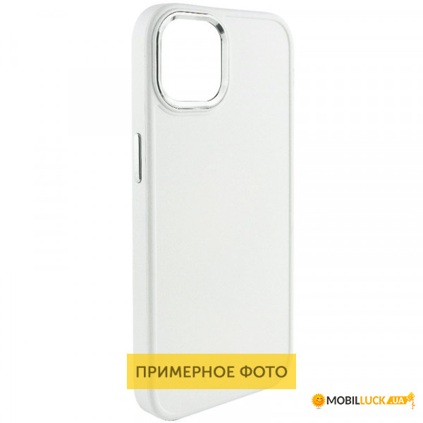   Epik Bonbon Leather Metal Style Samsung Galaxy S22 Ultra  / White