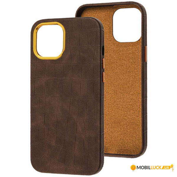   Epik Croco Leather Apple iPhone 14 Plus (6.7) Brown