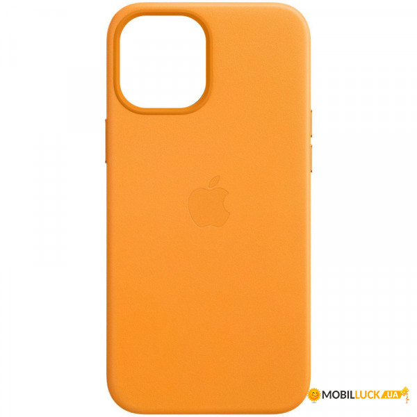   Epik Leather Case (AAA) with MagSafe Apple iPhone 12 Pro / 12 (6.1) California Poppy