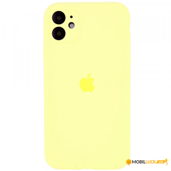  Epik Silicone Case Full Camera Protective (AA) Apple iPhone 12 (6.1)  / Mellow Yellow