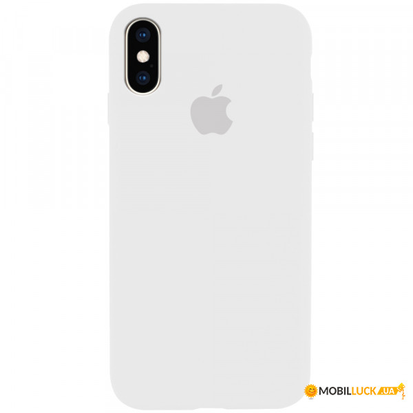  Epik Silicone Case Full Protective (AA) Apple iPhone XS Max (6.5)  / White