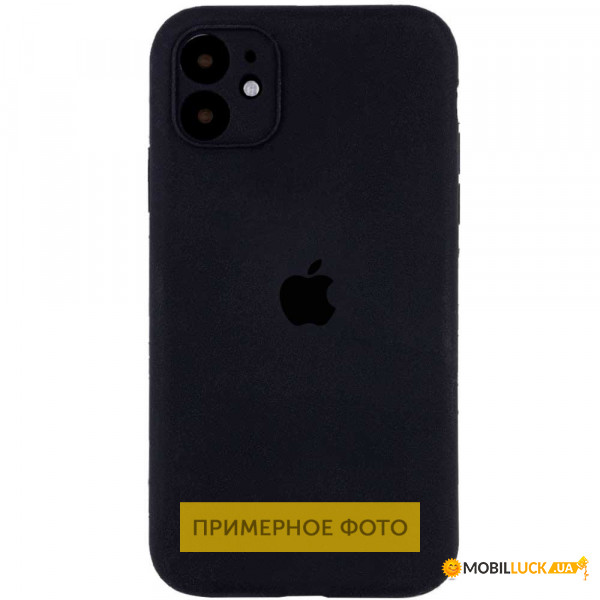  Epik Silicone Case Square Full Camera Protective (AA) Apple iPhone 11 Pro Max (6.5)  / Black