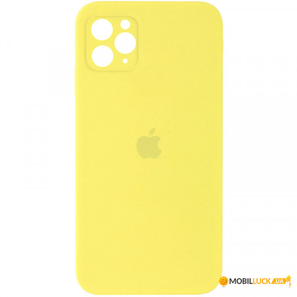  Epik Epik Epik Silicone Case Square Full Camera Protective (AA) Apple iPhone 11 Pro Max (6.5)  / Yellow