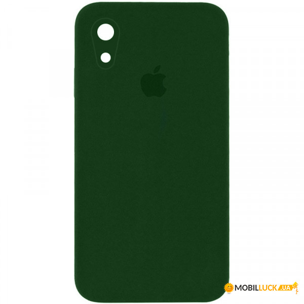  Epik Silicone Case Square Full Camera Protective (AA) Apple iPhone XR (6.1)  / Army green