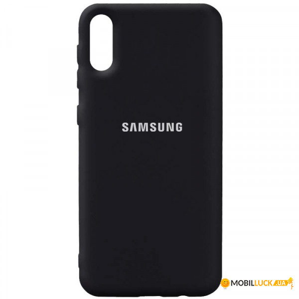  Epik Silicone Cover Full Protective (AA) Samsung Galaxy A02  / Black