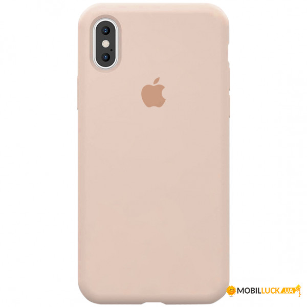  Epik Silicone case (A) (  ) Apple iPhone X (5.8) / XS (5.8)  / Pink Sand
