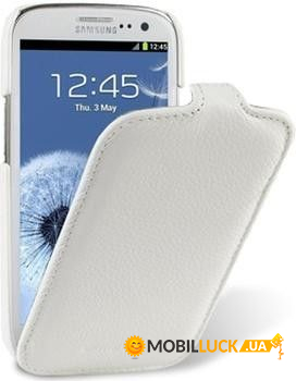  Melkco Leather Case Samsung Galaxy SIII I9300 / I9308 Jacka Type White LC (SSGY93LCJT1WELC)
