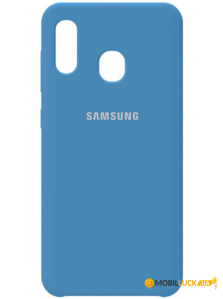 - Samsung Silicone Case Galaxy A20/A30 Navy Blue