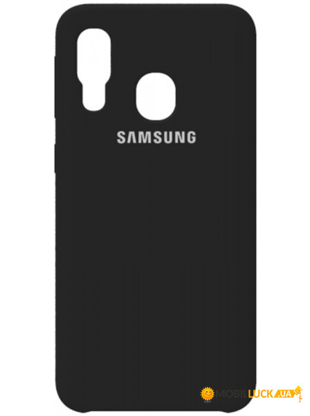 - Samsung Silicone Case Galaxy A40 Black