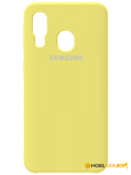 - Samsung Silicone Case Galaxy A40 Lemon Yellow