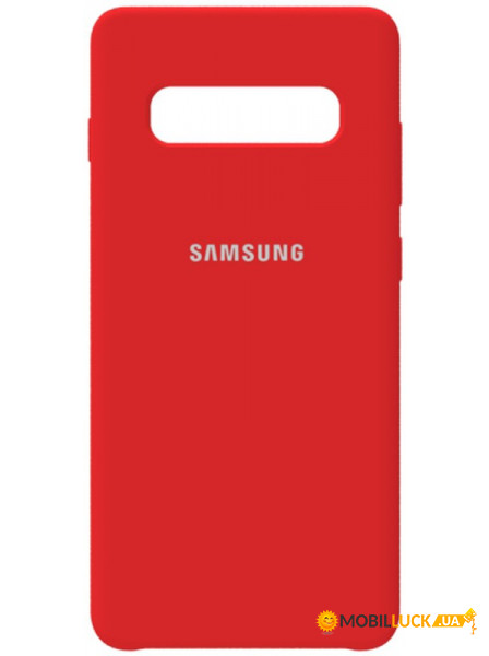 - Samsung Silicone Case Galaxy S10+ Rose Red