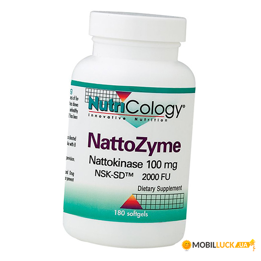  Nutricology NattoZyme 100 180 (72373001)