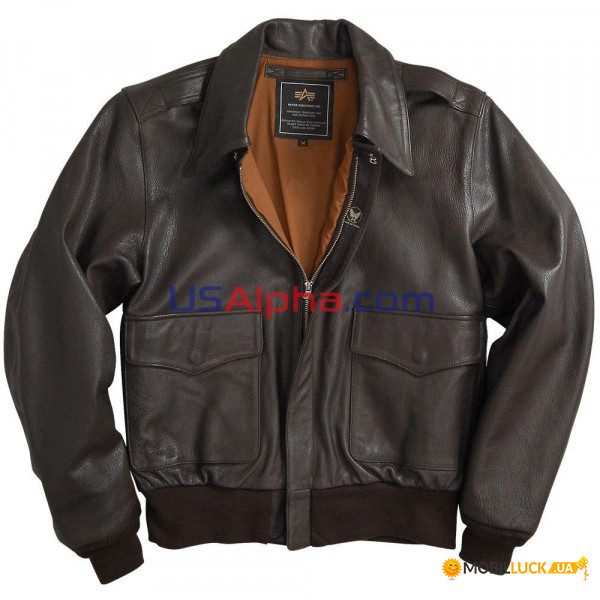  Alpha Industries A-2 Leather // 2XL 
