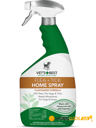 Vets Best Natural Flea&Tick Home Spray  //   945  (vb10348)