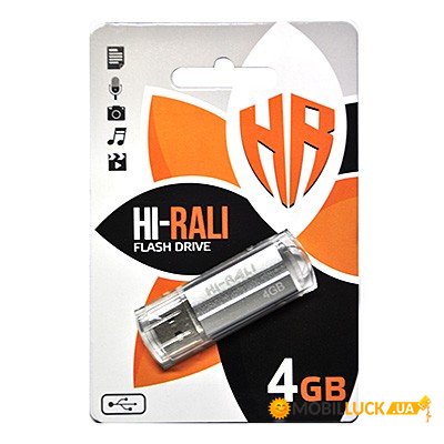  USB 4GB Hi-Rali Corsair Series Silver (HI-4GBCORSL)